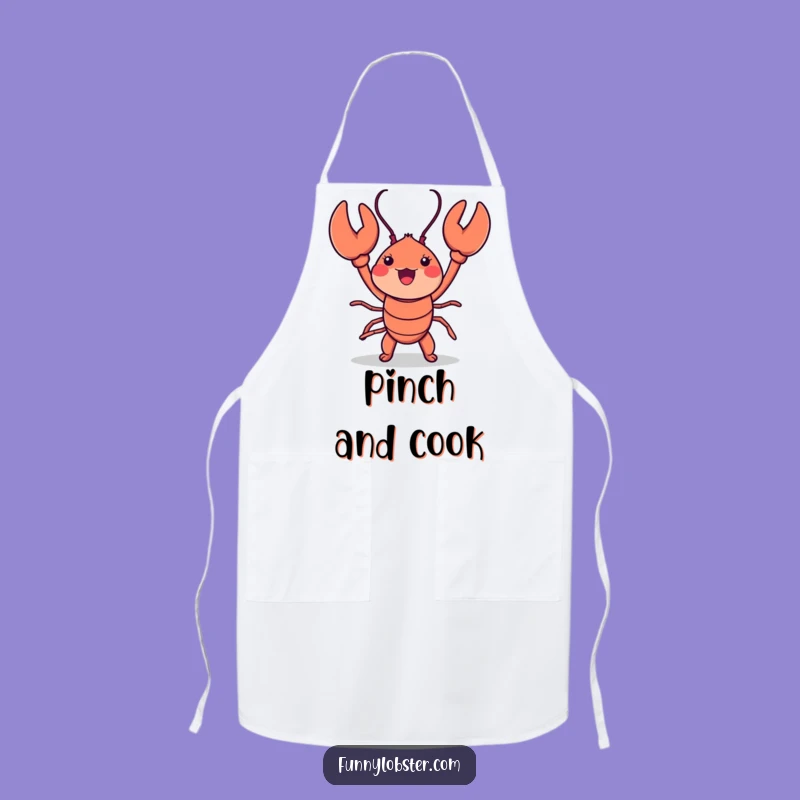 Funny Kawaii Lobster Dance Apron: Cook Up Laughs in the Kitchen