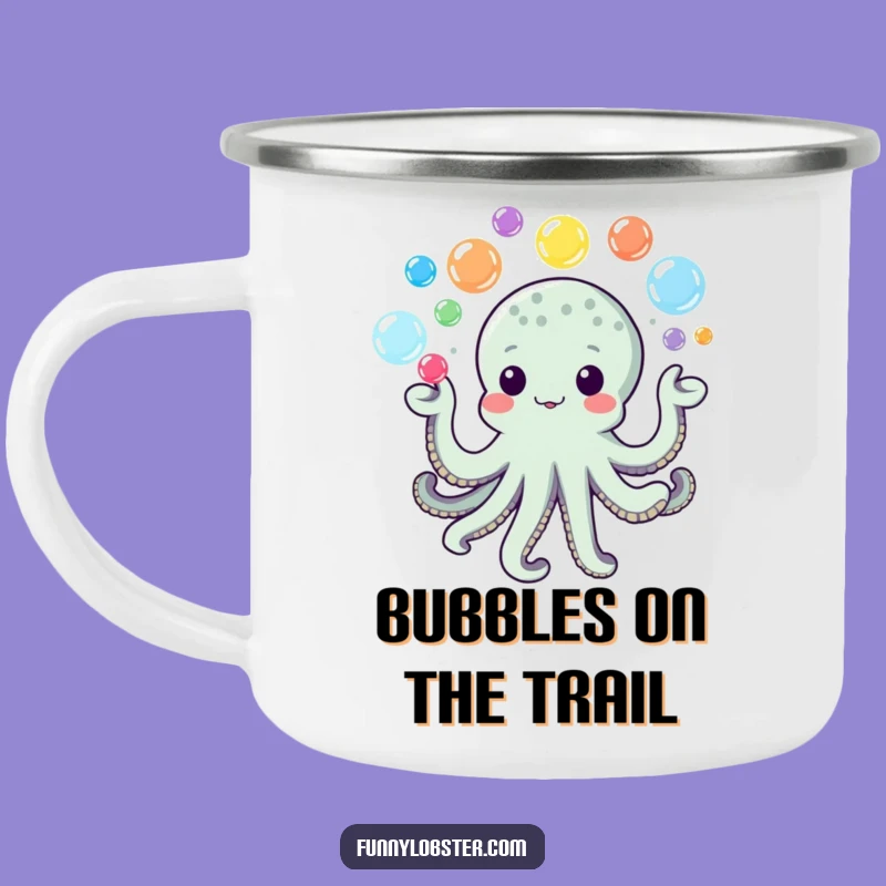 Funny Kawaii Octopus Bubble Camping Mug: Outdoor Play, Gift
