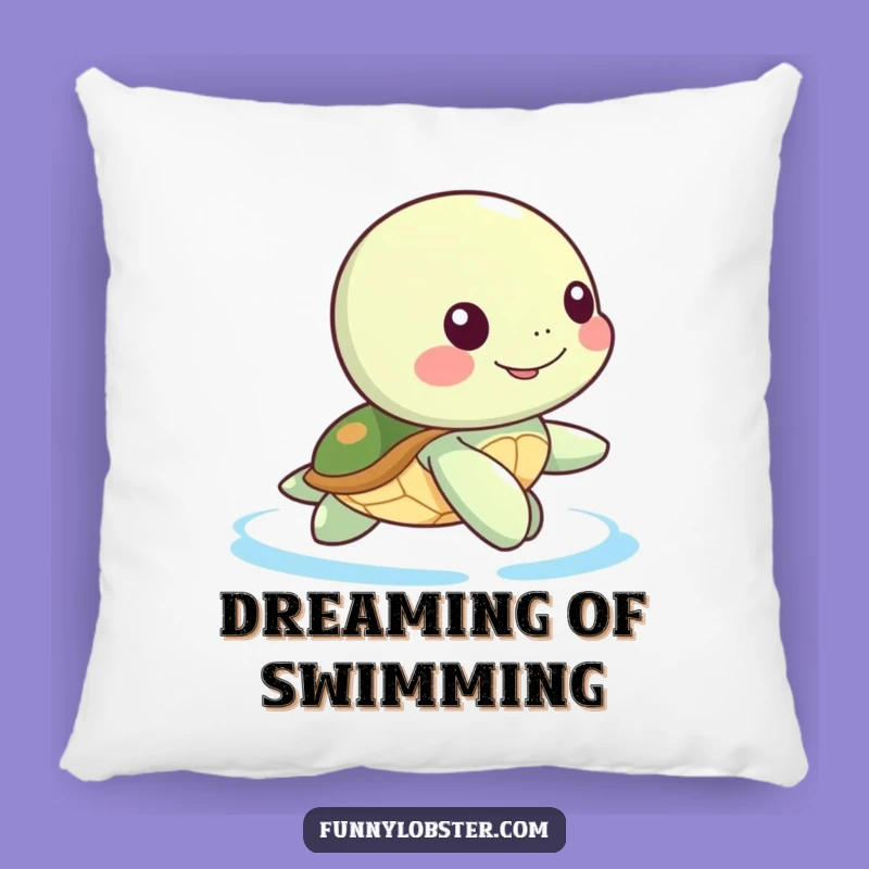 Funny Kawaii Turtle Pillow: Cozy Comfort with a Happy Paddle