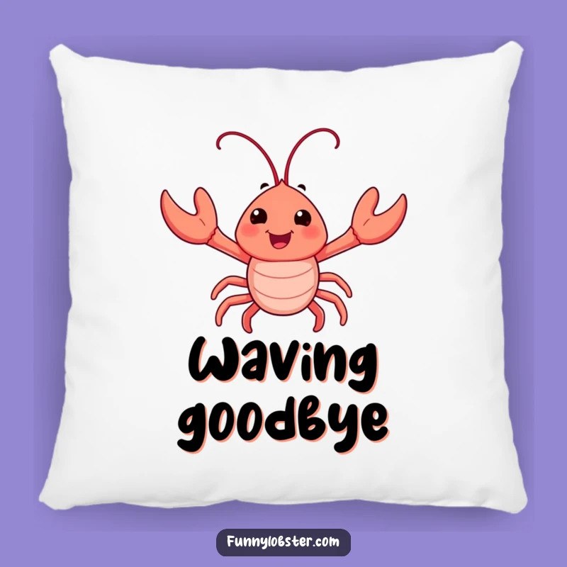 Funny Happy Lobster Wave Pillow - Comfy & Cheerful Home Accent Gift