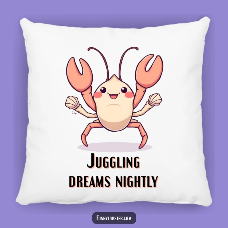 Funny Kawaii Lobster Juggling Pillow: Cozy Talented Decor, Perfect Humorous Gift