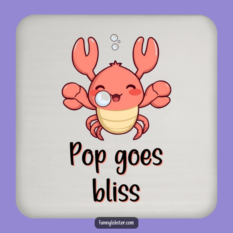 Funny Kawaii Lobster Bubble Coasters: Protect Surfaces with Peaceful Charm