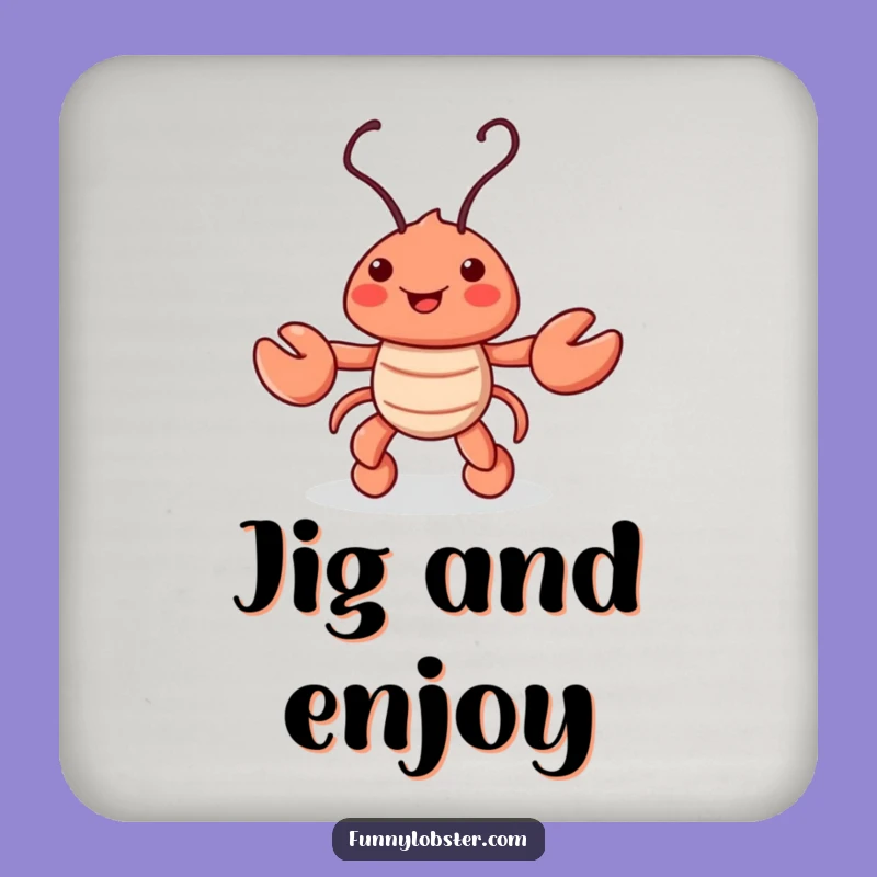 Funny Lobster Coaster: Dancing Jig, Surface Protection, Humorous Gift
