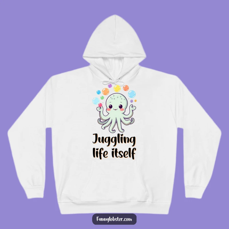 Funny Kawaii Octopus Bubble Hoodie: Cozy Playtime, Warm Gift