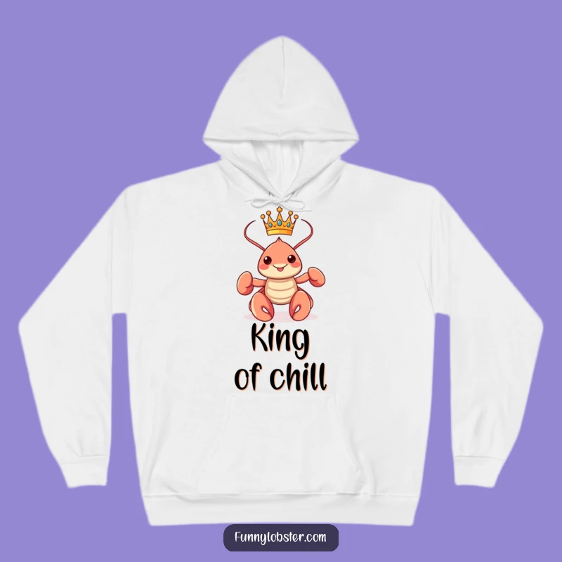 Funny Kawaii Lobster King Hoodie: Cozy Comfort for Your Royal Highness