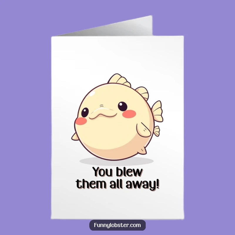 Free Printable Pufferfish Congratulations Card - Glee Inflation Downloadable Gift
