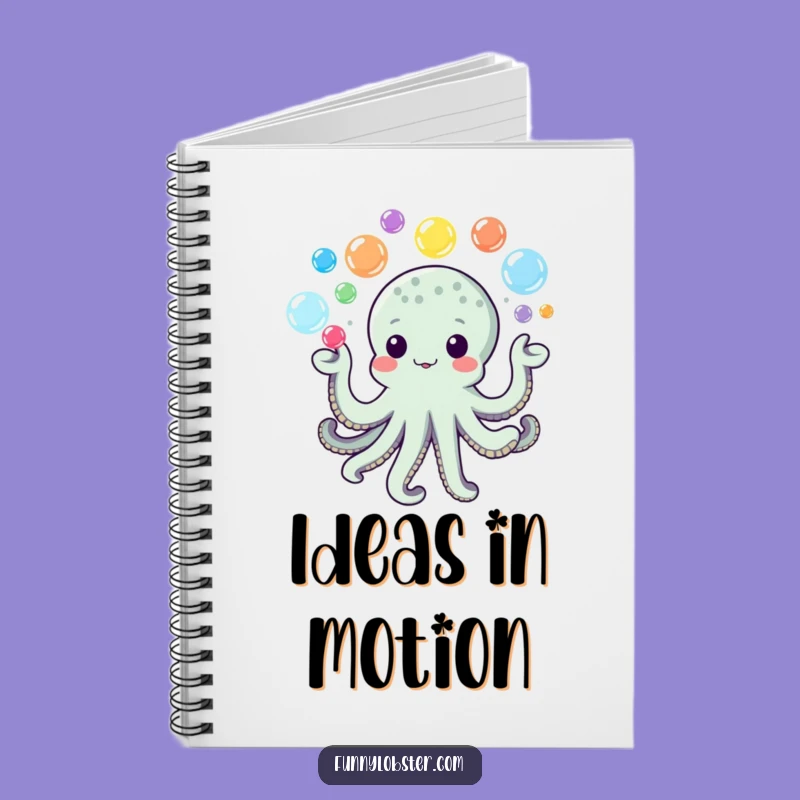 Funny Kawaii Octopus Bubble Notebook: Jot Down Fun Ideas, Gift